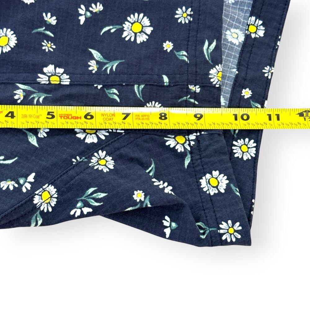 Duluth Trading Overalls Womens XXL Blue Daisy Heirloom Garden Floral Shortalls - Picture 12 of 12